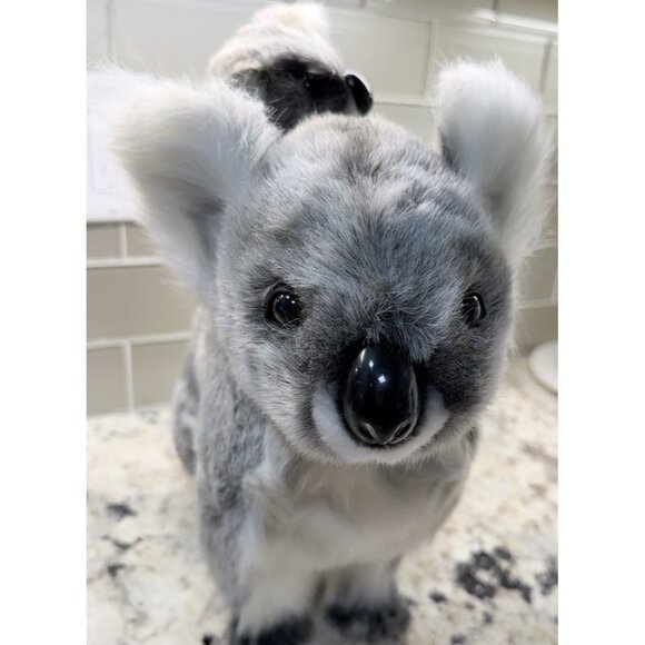 VTG 2004 Realistic HANSA  Koala Plush Toy With Baby Nos Safari Nursery Gift Tag - Picture 16 of 16